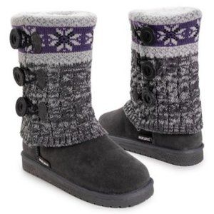 Muk Luks Dark Gray Cheryl Boot